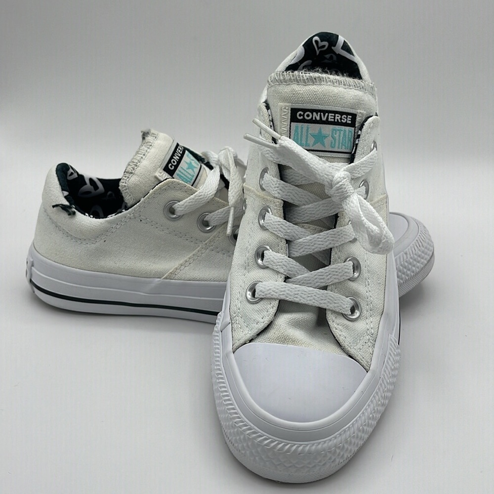 Converse Chuck Taylor All Star Padded Tongue Low Multi Heart Women Size 5 White